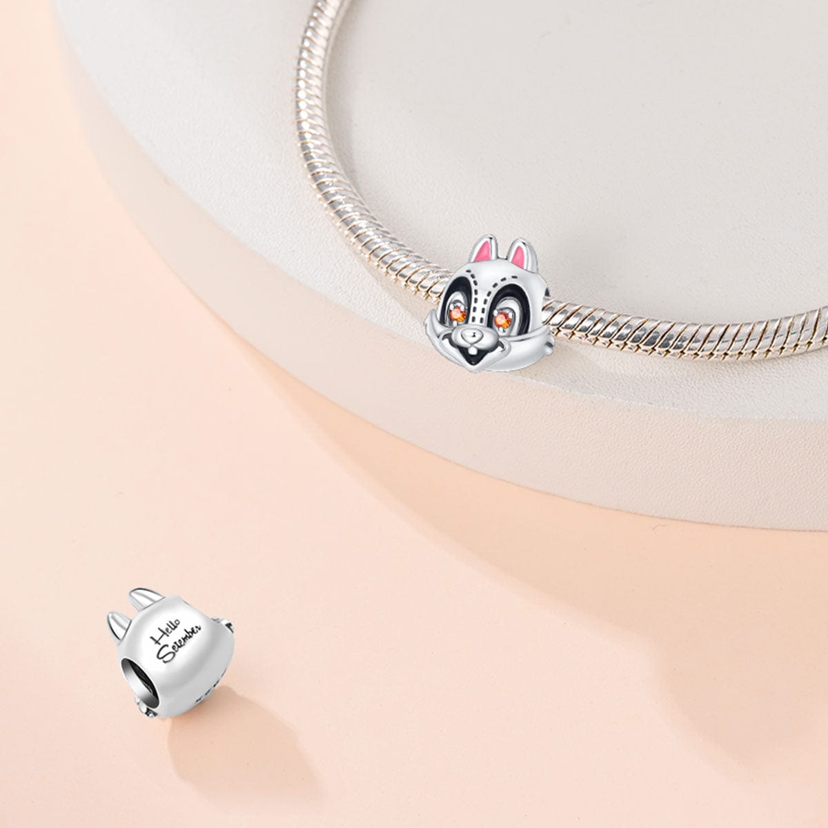 Pangama Jewelry Bunny Charm with Sparkling Eyes