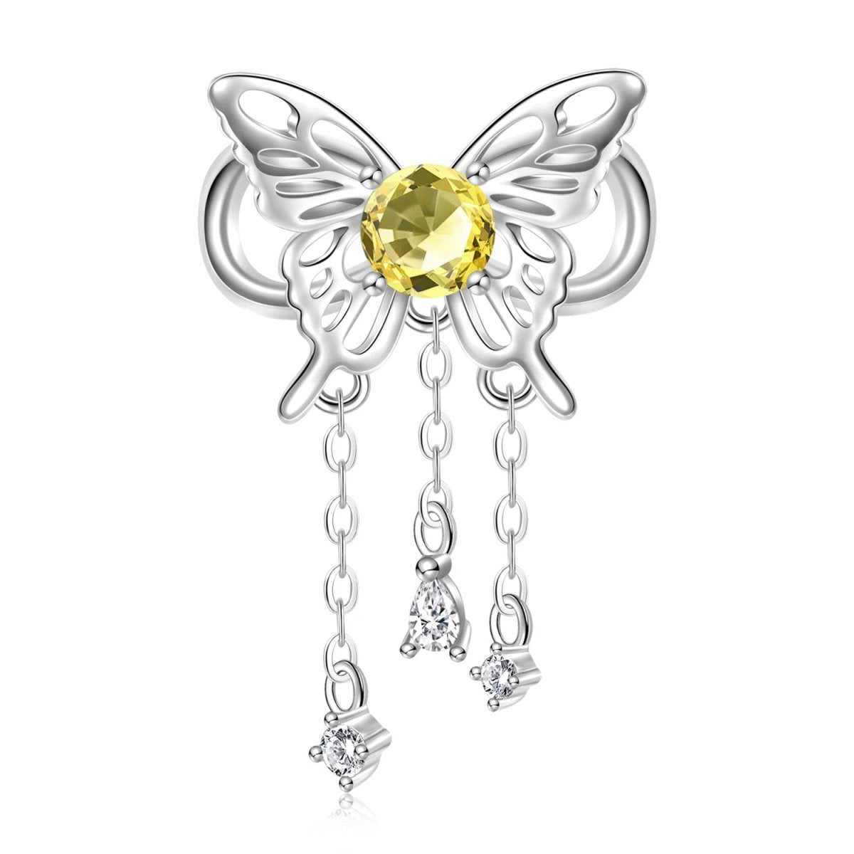 Pangama Jewelry Butterfly Birthstone Dangle Charms