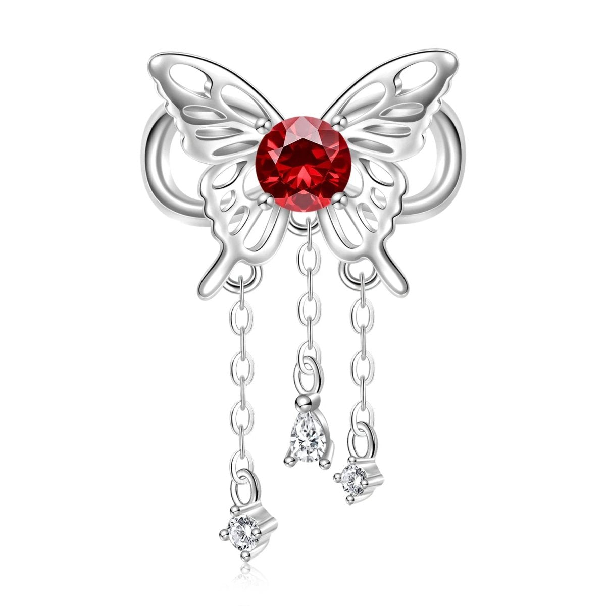 Pangama Jewelry Butterfly Birthstone Dangle Charms