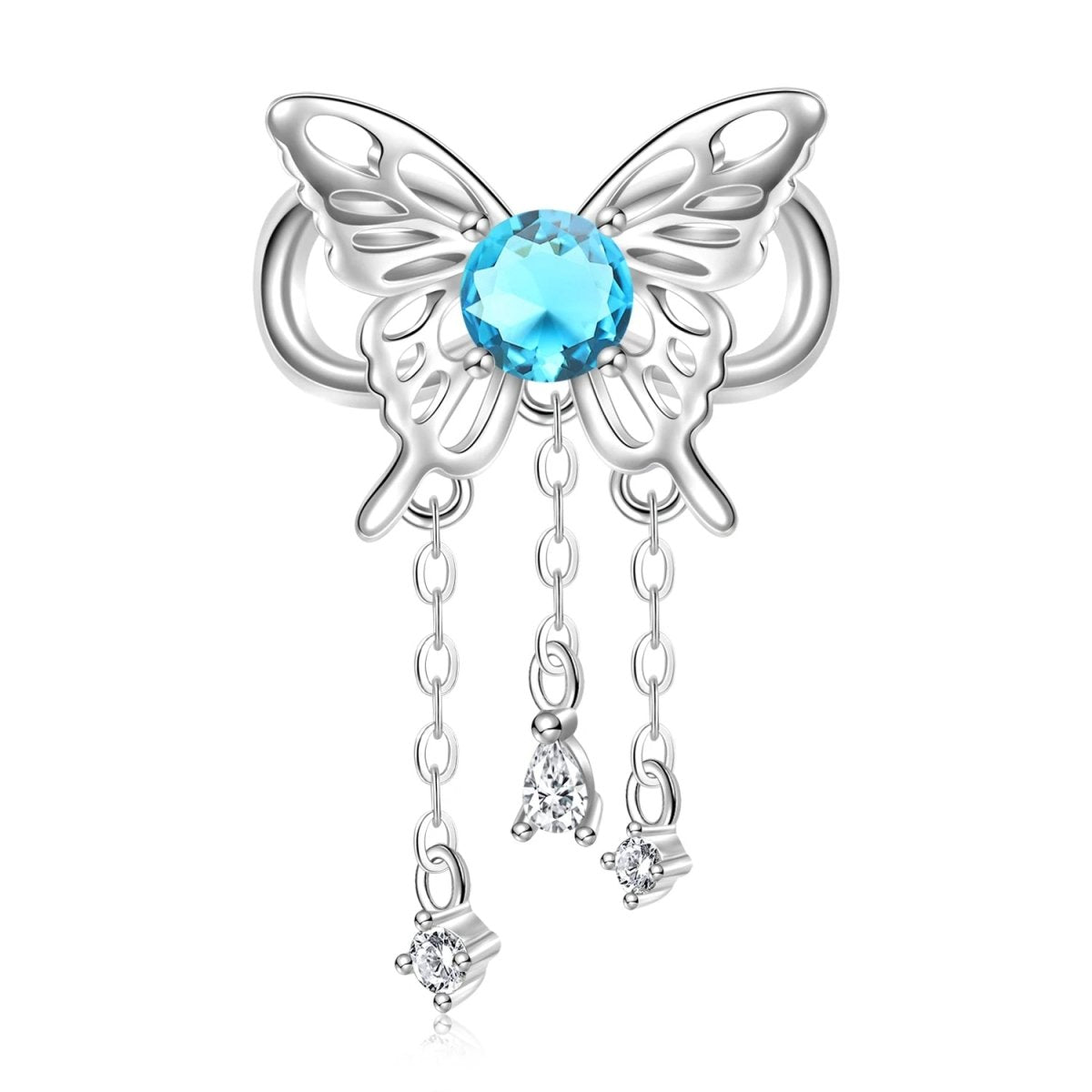 Pangama Jewelry Butterfly Birthstone Dangle Charms