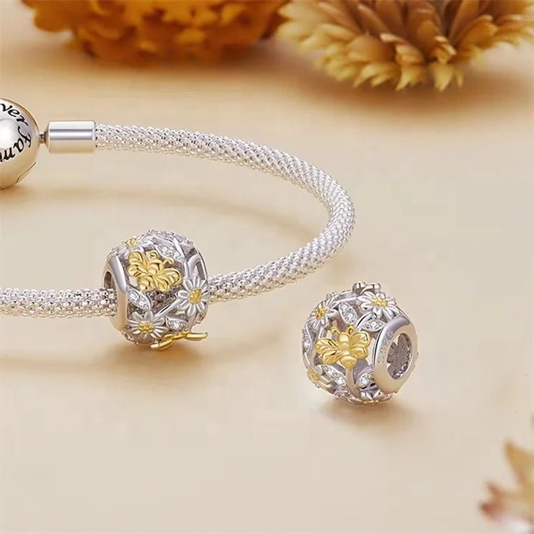 Pangama Jewelry Butterfly & Floral Garden Charm