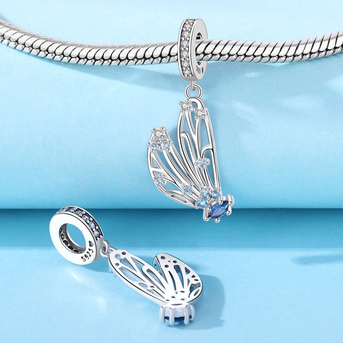 Pangama Jewelry Butterfly Wing Dangle Charm