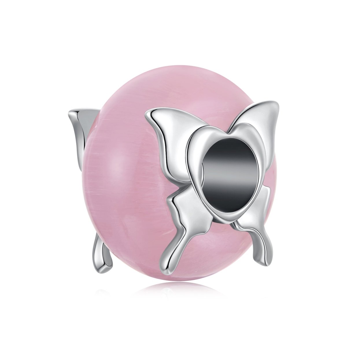 Pangama Jewelry Butterfly with Pink Murano Charm