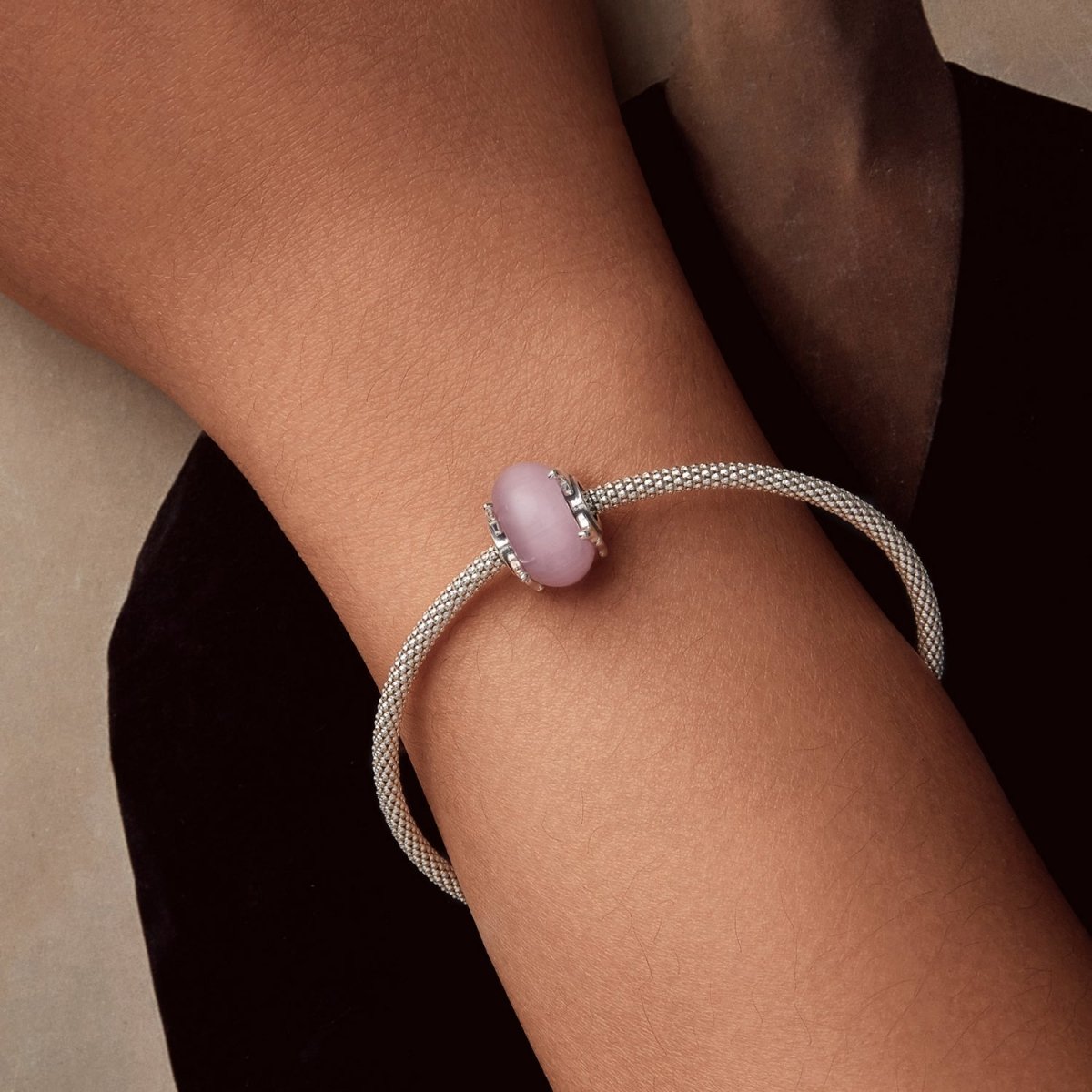 Pangama Jewelry Butterfly with Pink Murano Charm