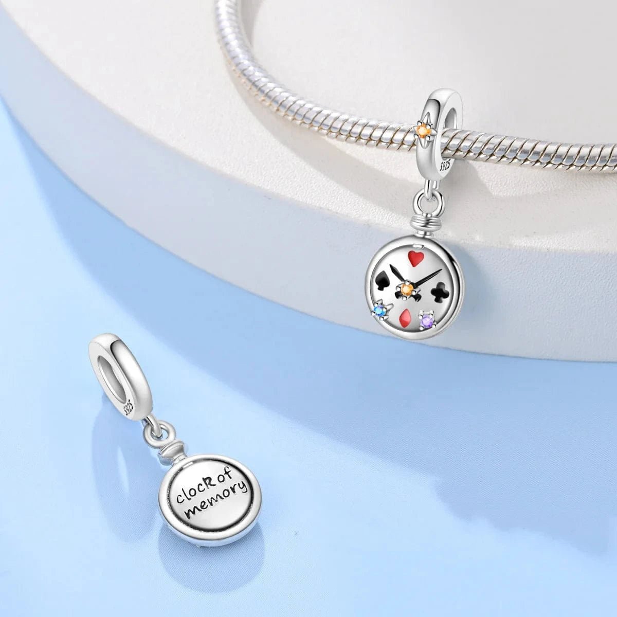 Pangama JewelryCard Suits Timepiece Charm