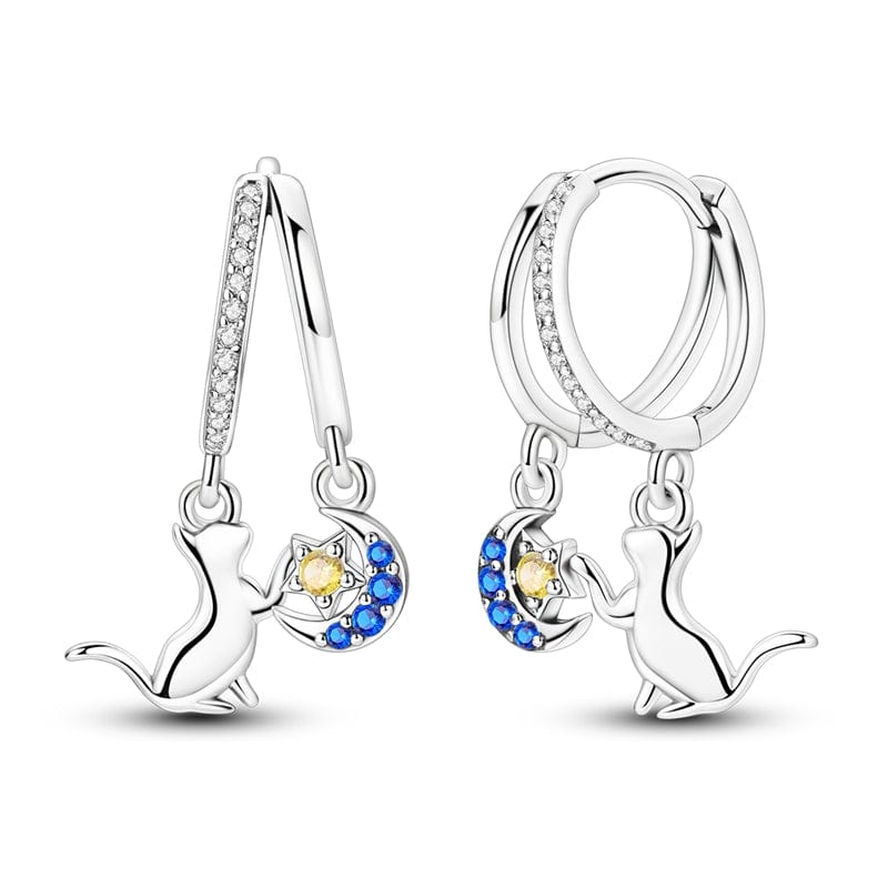 Pangama Jewelry Celestial Cat & Crescent Moon