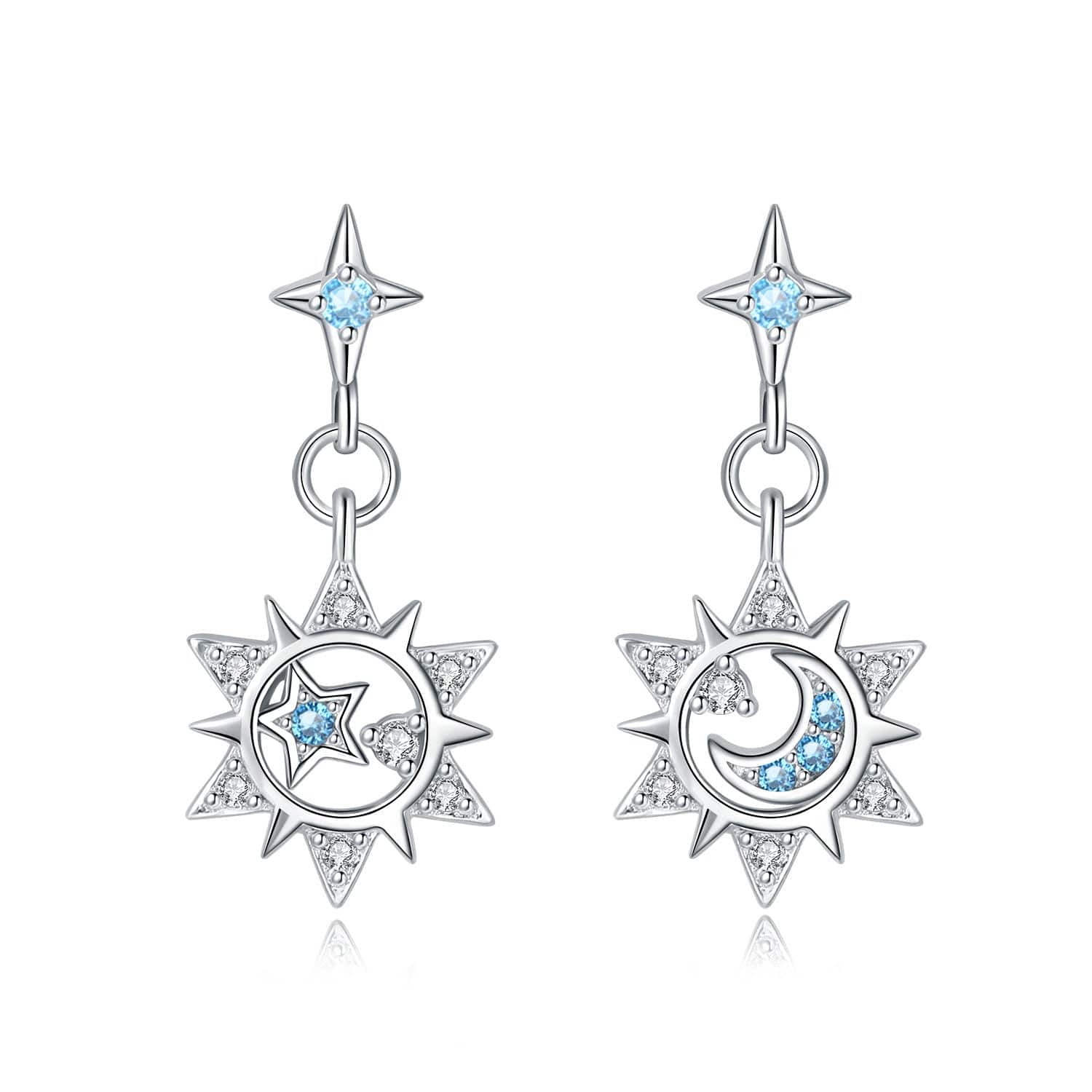 Pangama Jewelry Celestial Glow Star and Moon Earrings