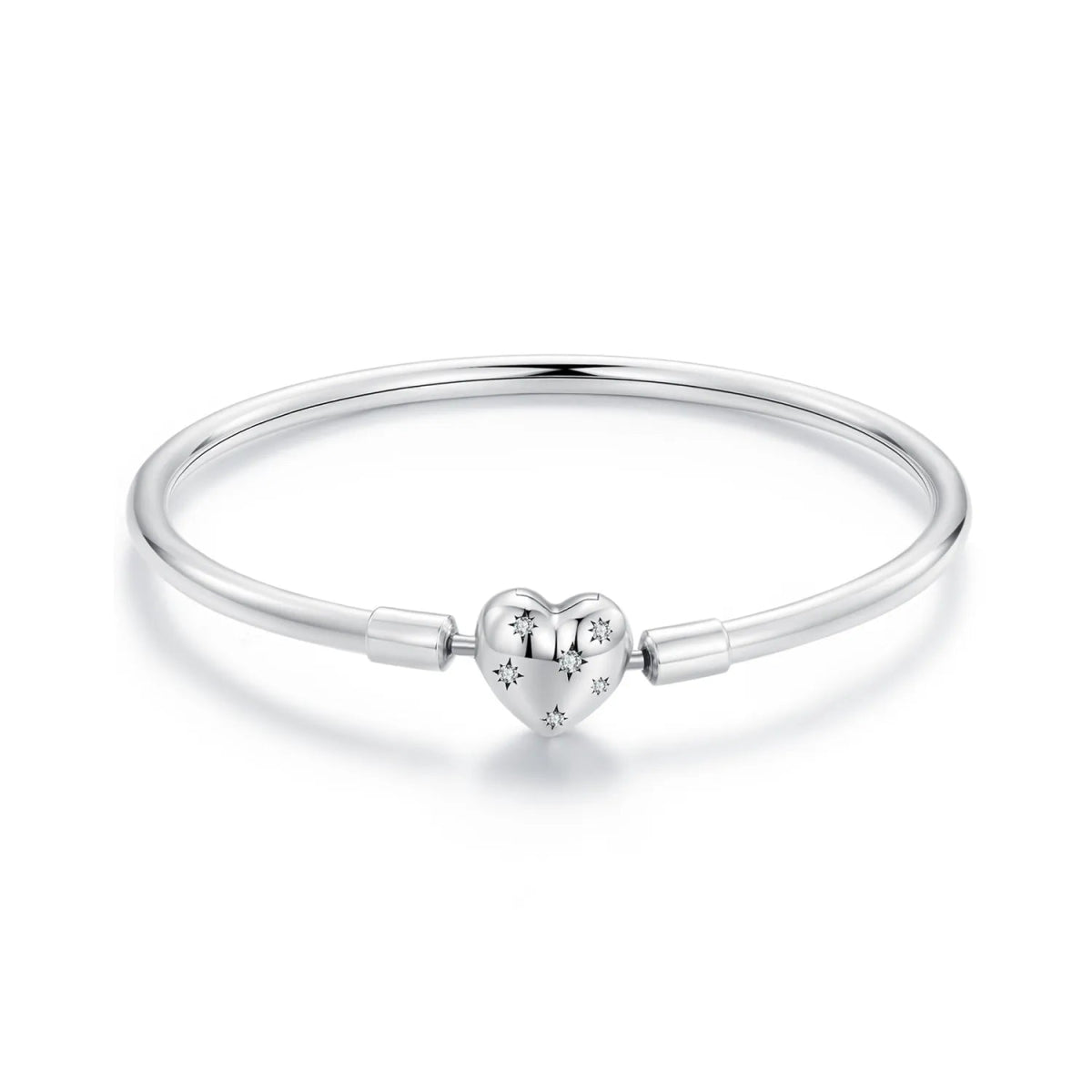 Pangama Jewelry Celestial Heart Starry Clasp Bangle