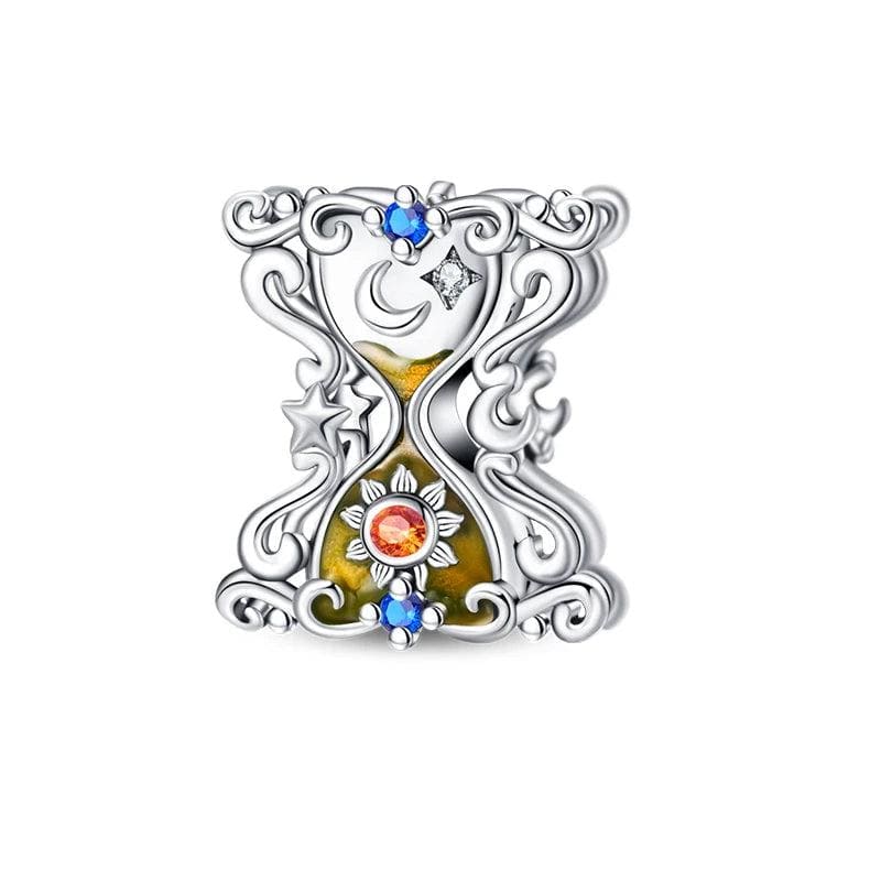Pangama Jewelry Celestial Hourglass with Sun & Moon Charm