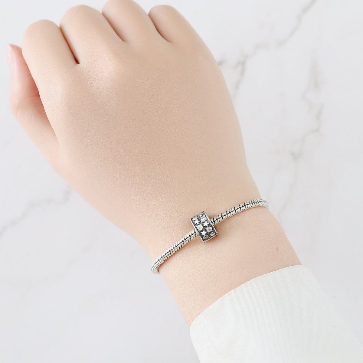 Pangama Jewelry Celestial Starburst Clip Charm with Sparkling Crystals