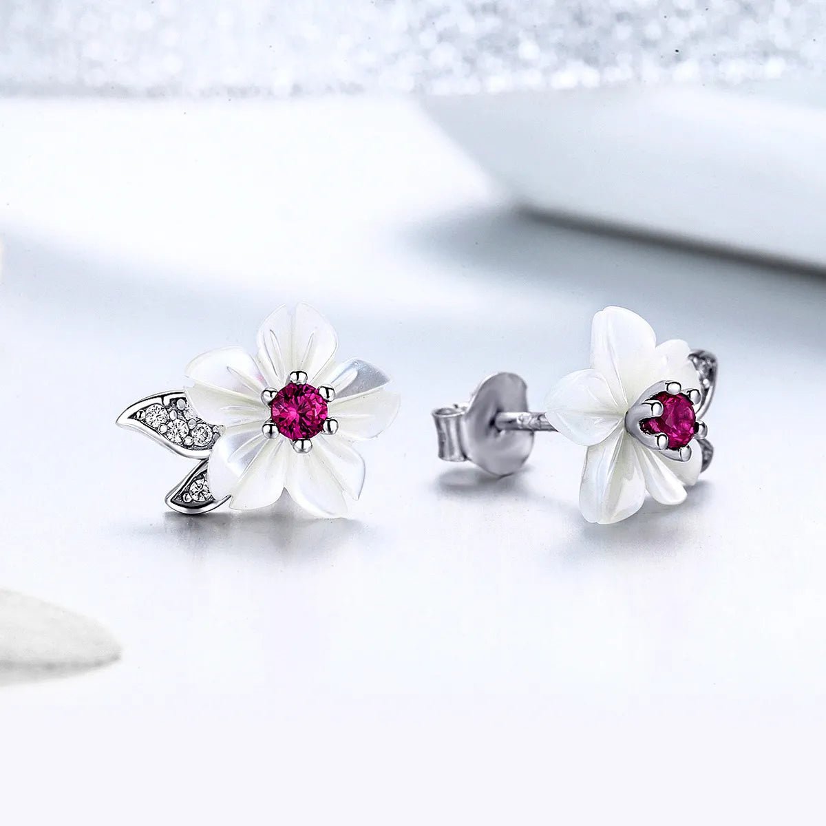 Pangama Jewelry Cherry Blossom Radiance Stud Earrings
