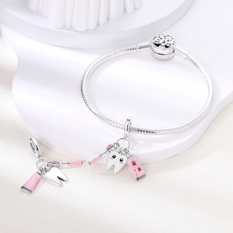 Pangama Jewelry Children Tooth Fairy Triple Dangle Charm