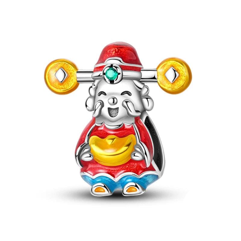 Pangama Jewelry Chinese Smiling God of Wealth Charm