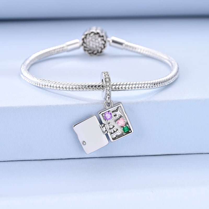 Pangama Jewelry “Citizen of the World” Travel Memory Book Dangle Charm