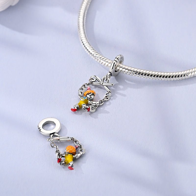 Pangama Jewelry Clown on Swing Dangle Charm