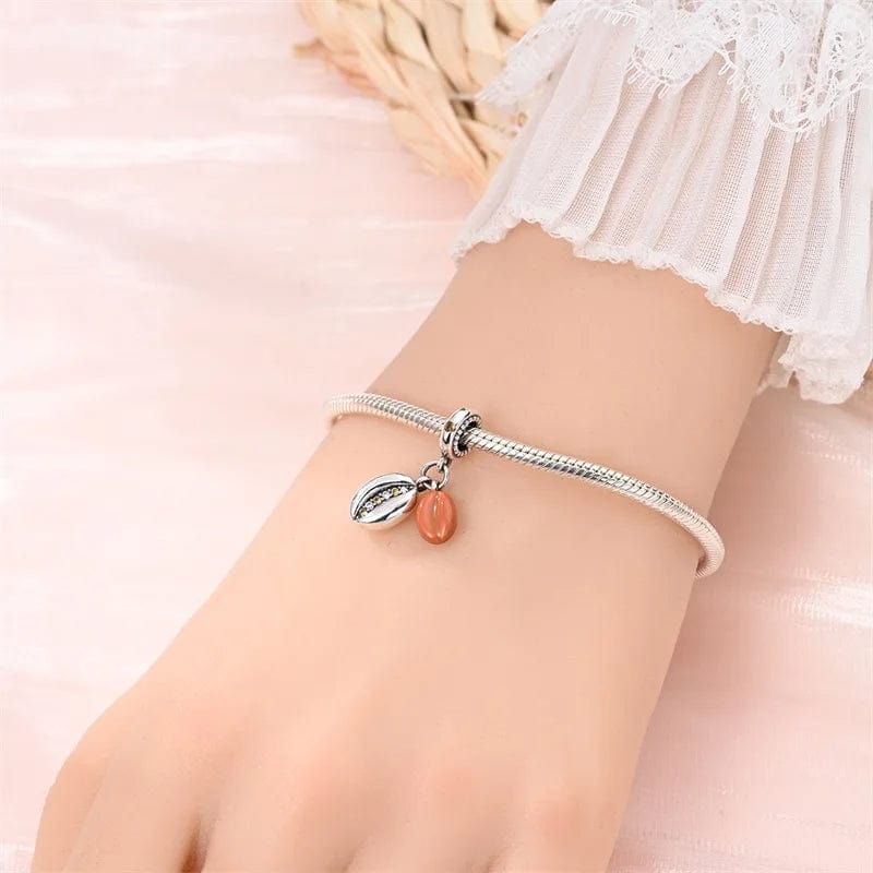 Pangama Jewelry Coffee Beans Double Dangle Charm