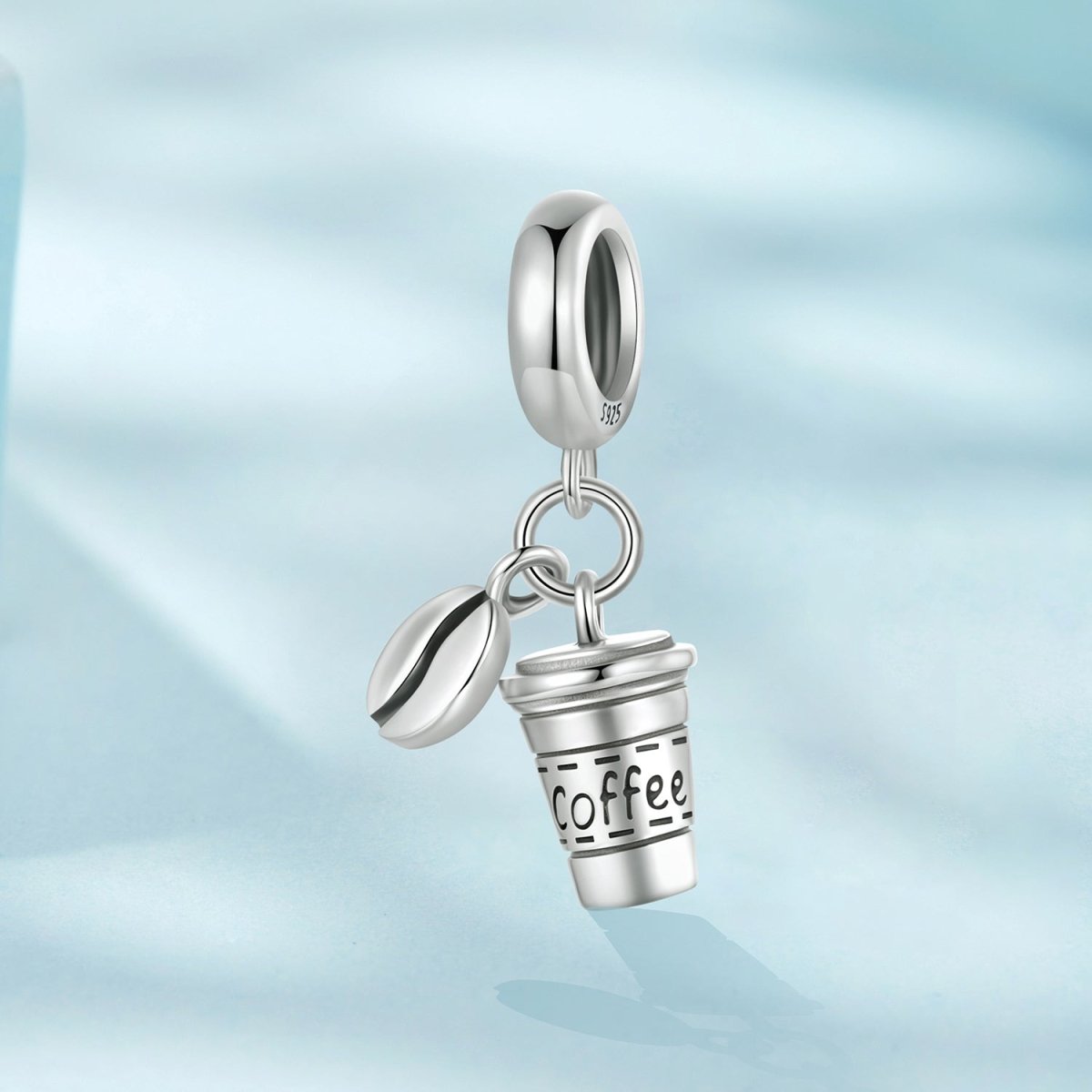 Pangama Jewelry Coffee Cup & Bean Dangle Charm