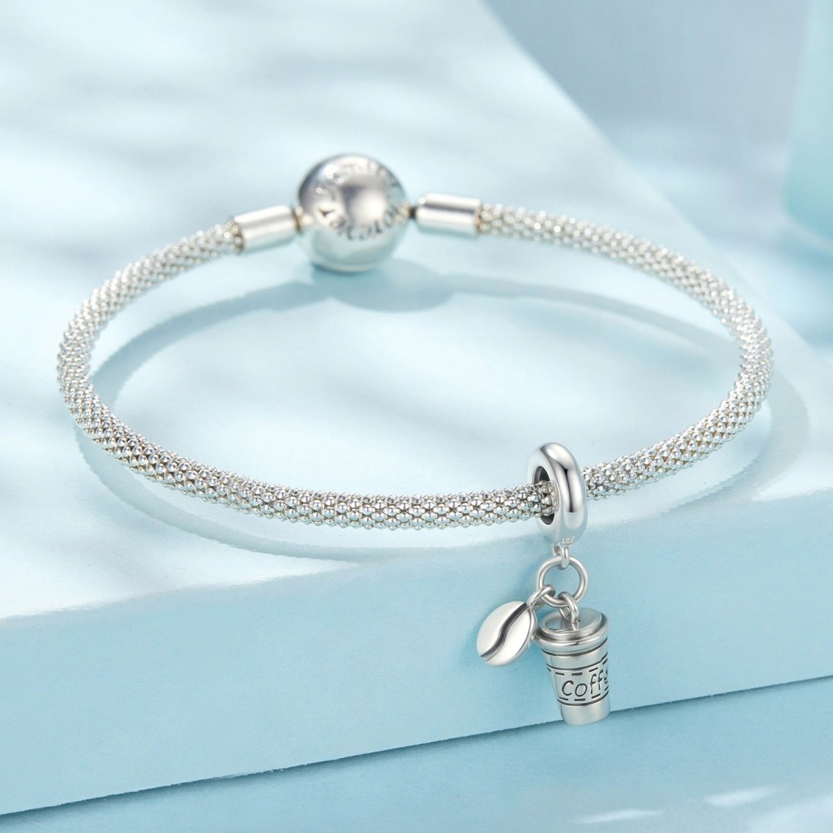 Pangama Jewelry Coffee Cup & Bean Dangle Charm