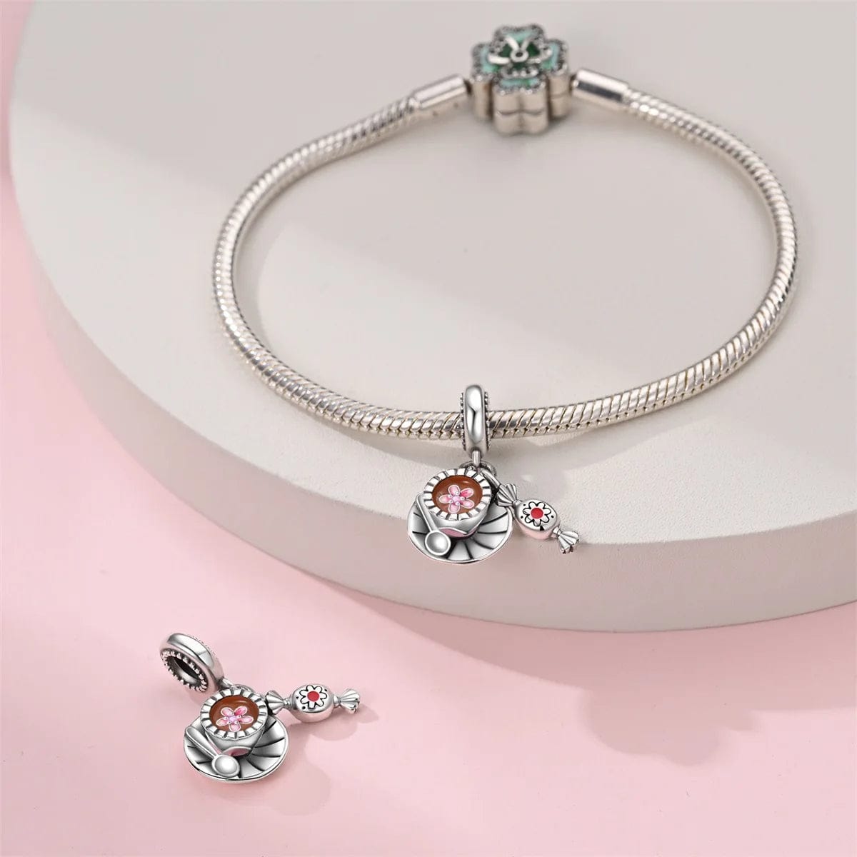 Pangama Jewelry Coffee with Candy Double Dangle Charm