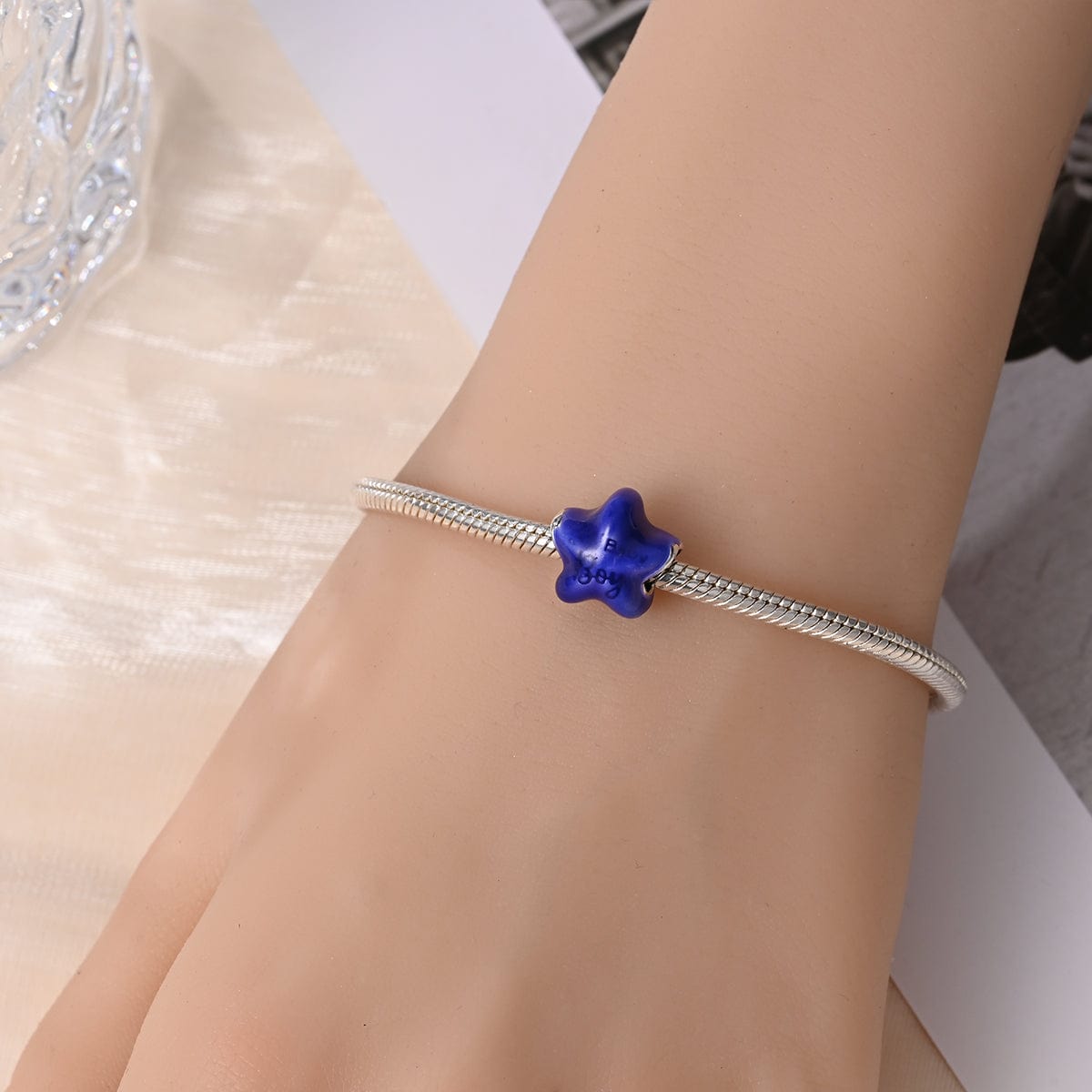 Pangama Jewelry Color - changing Gender Reveal Boy Charm