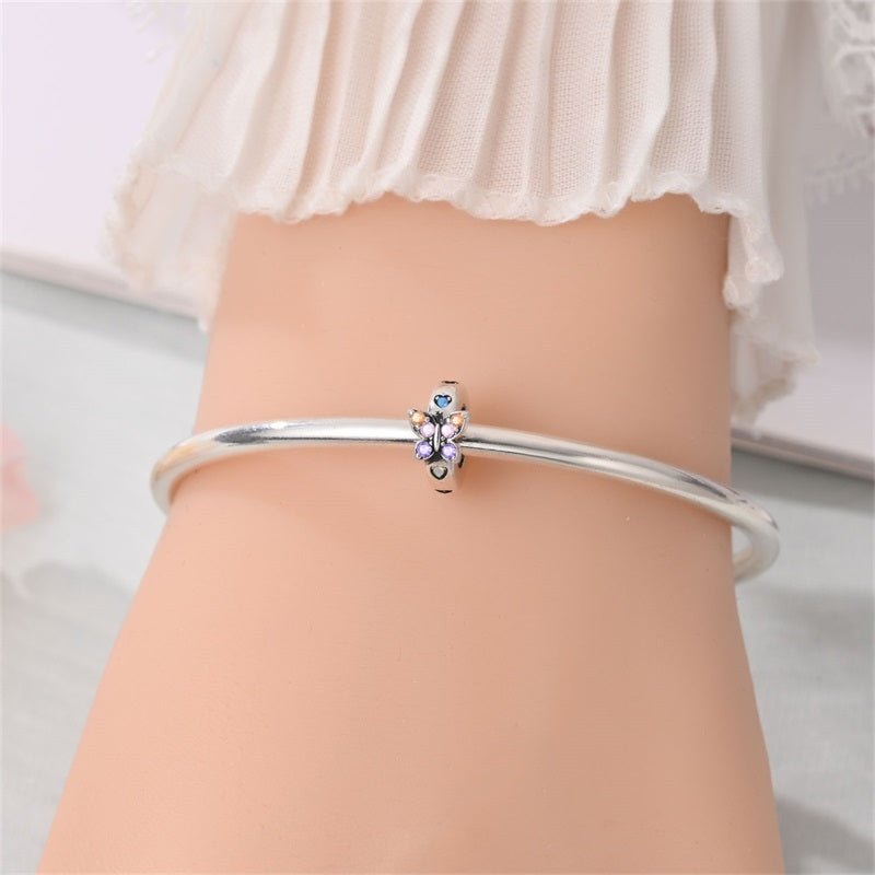 Pangama Jewelry Colorful Butterfly Spacer Charm