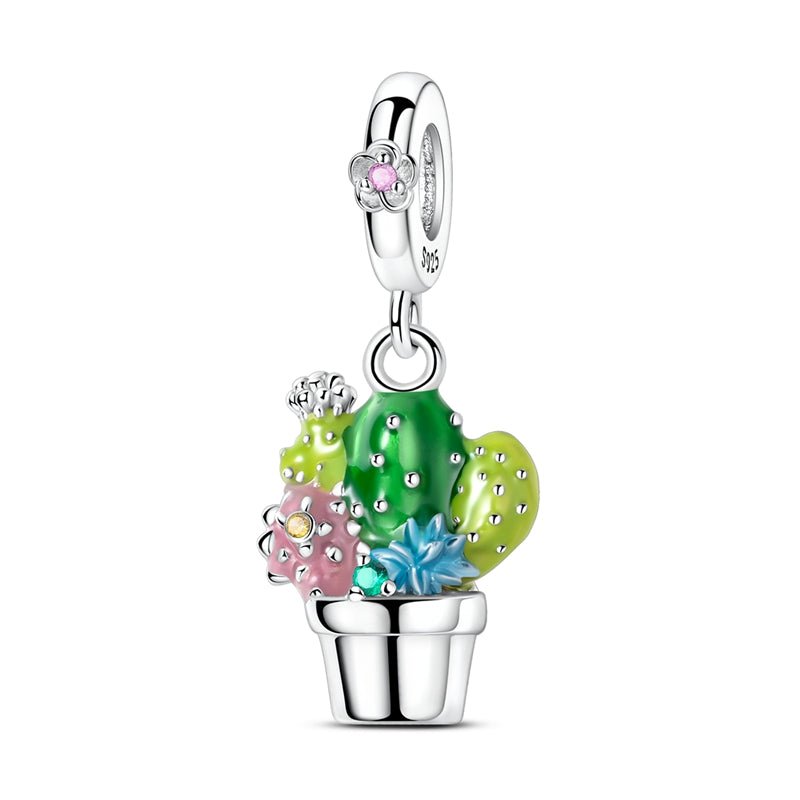 Pangama Jewelry Colorful Cactus Dangle Charm