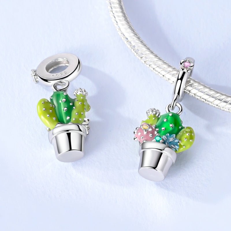 Pangama Jewelry Colorful Cactus Dangle Charm