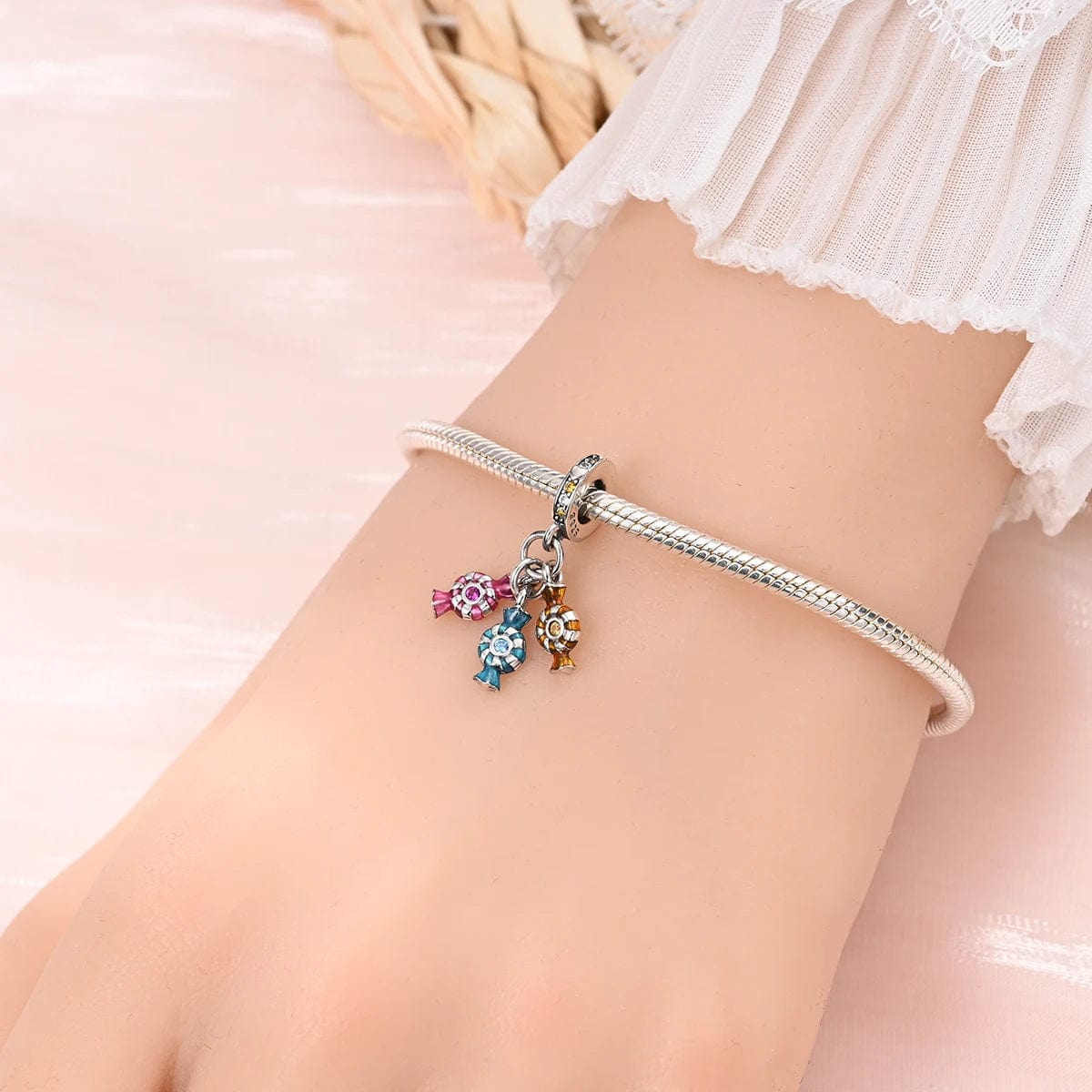 Pangama Jewelry Colorful Candy Triple Dangle Charm