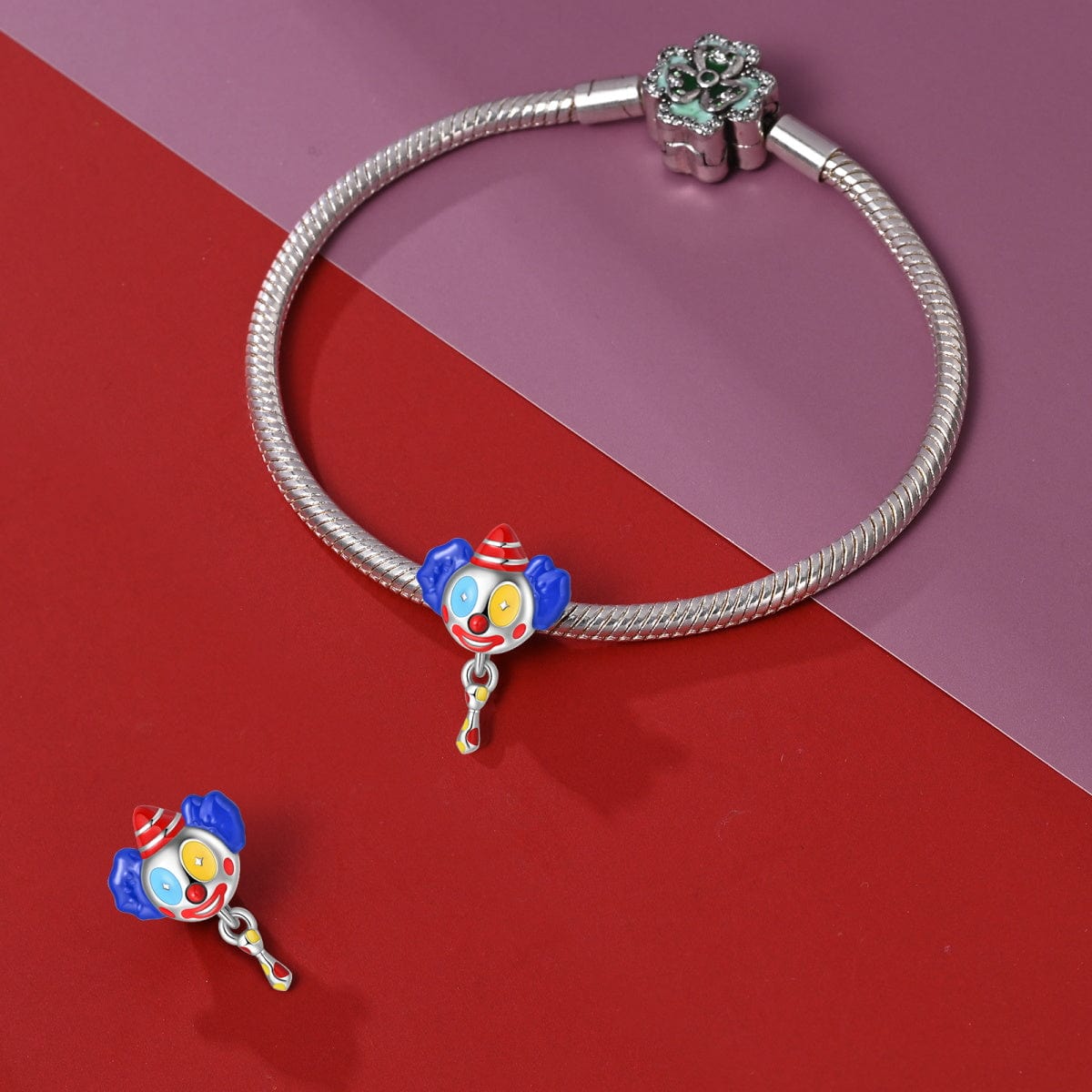 Pangama Jewelry Colorful Circus Clown Charm