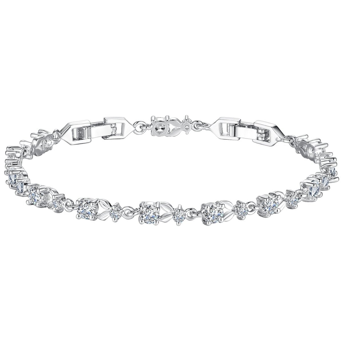 Pangama Jewelry Colorful Crystal Tennis Chain Bracelet