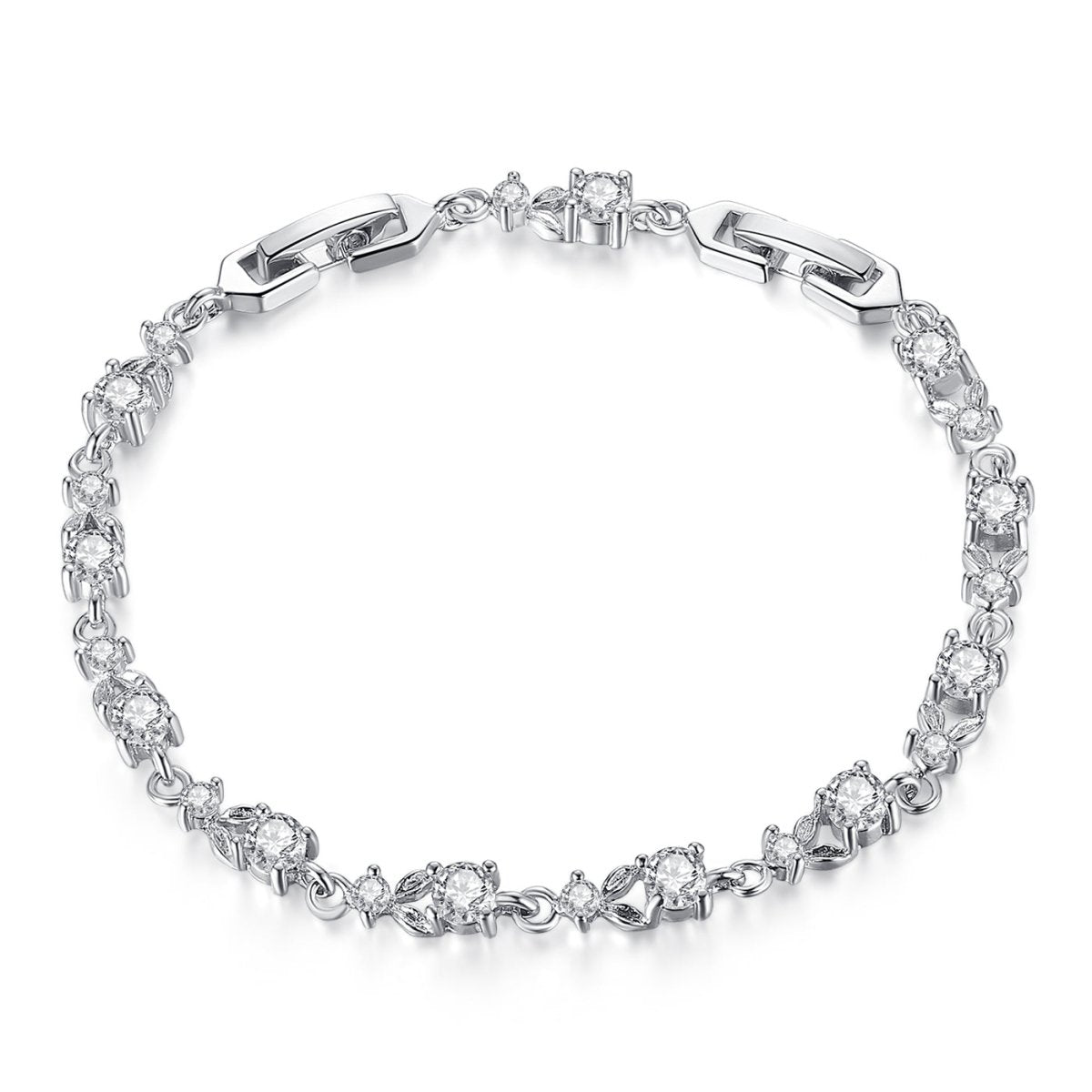 Pangama Jewelry Colorful Crystal Tennis Chain Bracelet