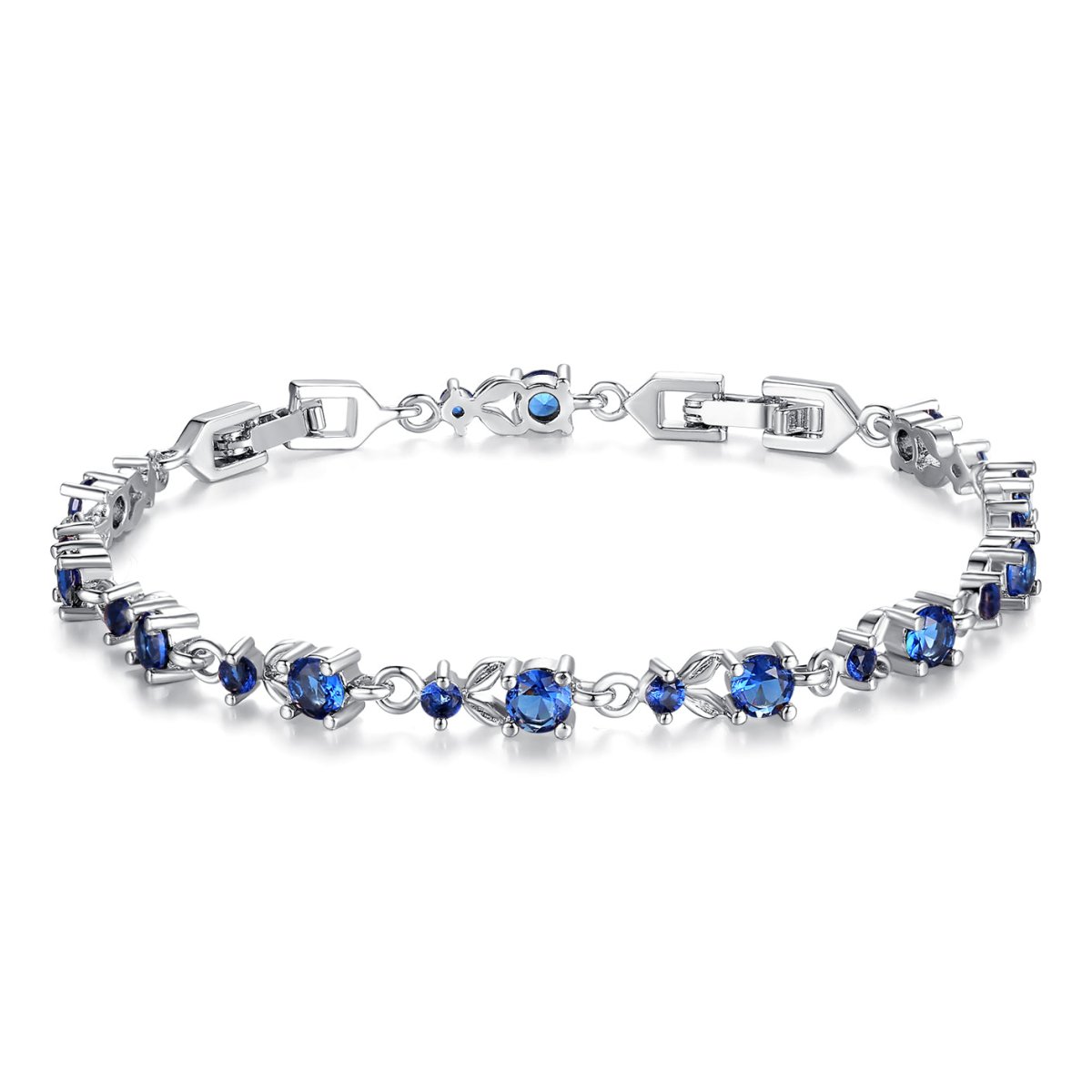 Pangama Jewelry Colorful Crystal Tennis Chain Bracelet
