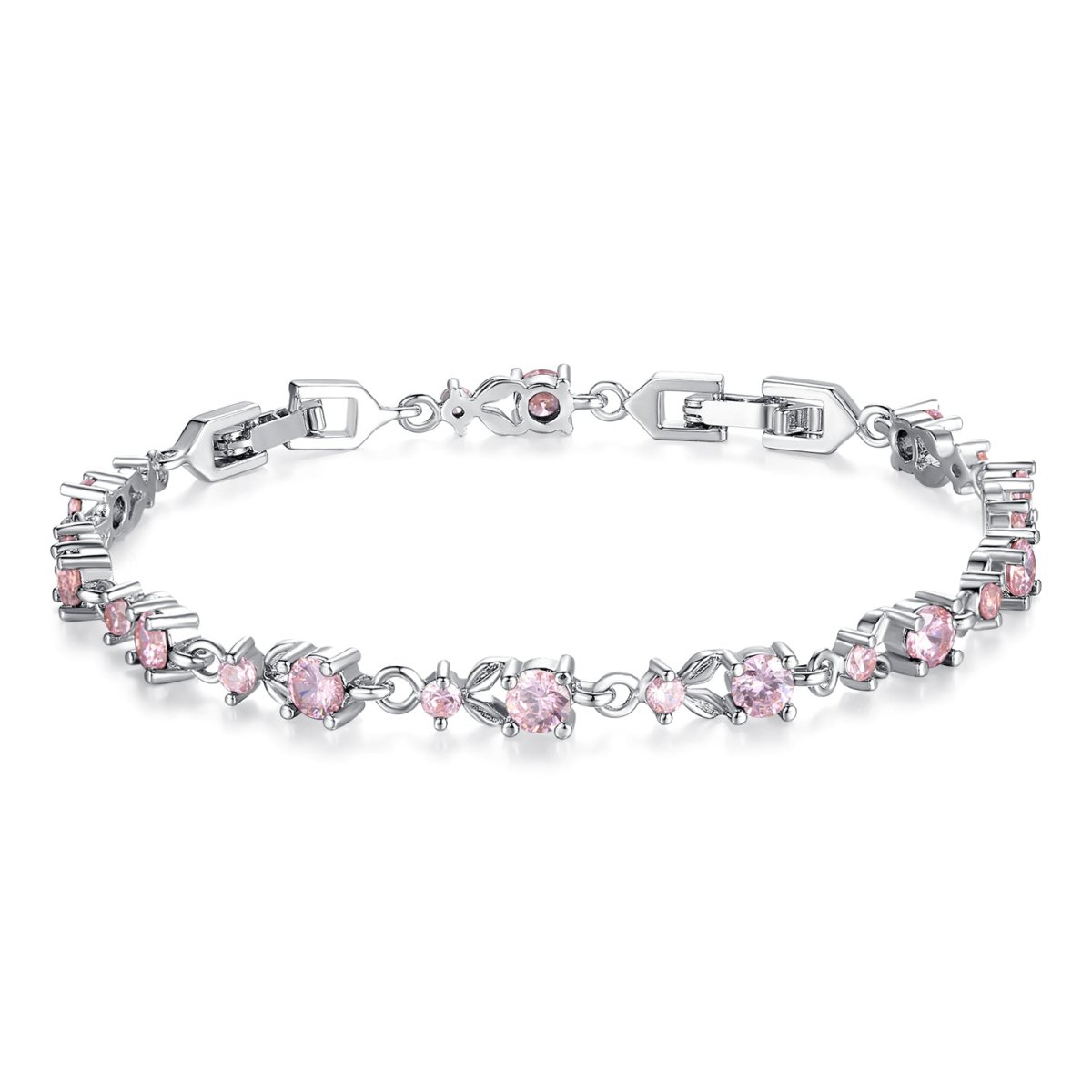Pangama Jewelry Colorful Crystal Tennis Chain Bracelet