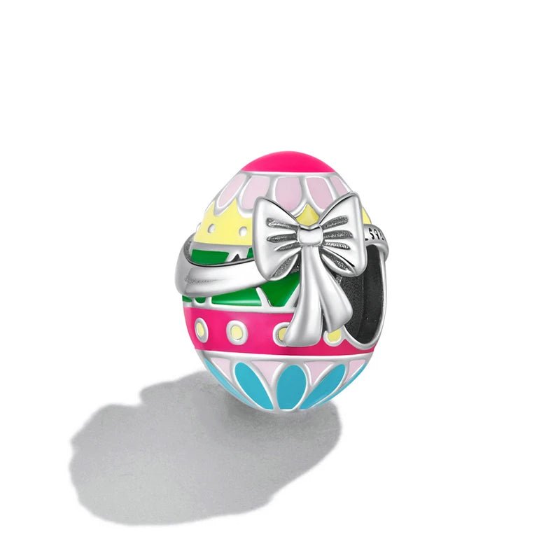 Pangama Jewelry Colorful Easter Egg with Bow Charm