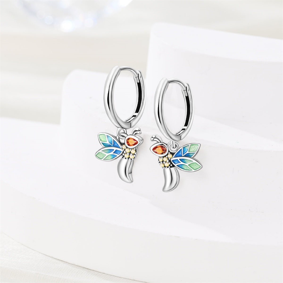Pangama Jewelry Colorful Firefly Hoop Earrings