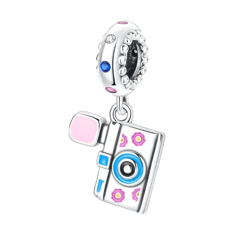 Pangama Jewelry Colorful Floral Camera Charm