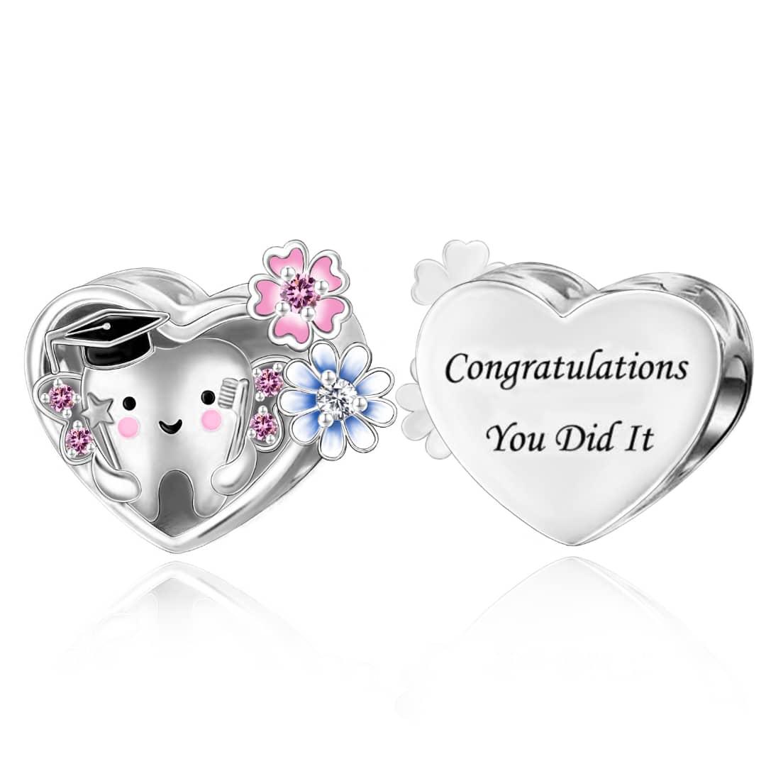 Pangama Jewelry “Congratulations You Did It!” Graduation Tooth Charm