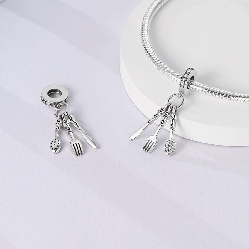 Pangama Jewelry Cooking Essentials Triple Dangle Charm