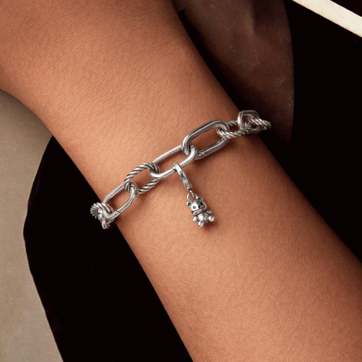 Pangama Jewelry Cute Teddy Bear Dangle Charm