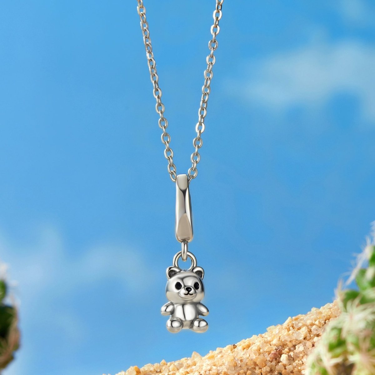 Pangama Jewelry Cute Teddy Bear Dangle Charm