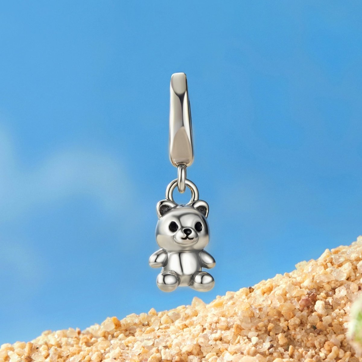 Pangama Jewelry Cute Teddy Bear Dangle Charm