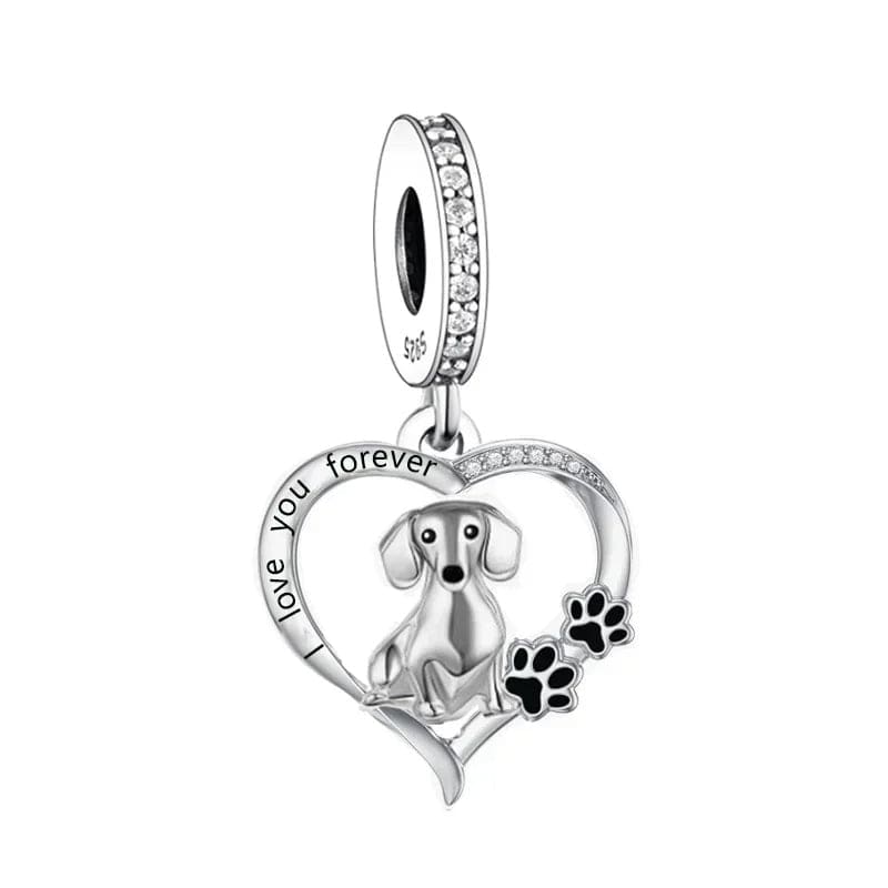 Pangama Jewelry Dachshund Love Forever Charm