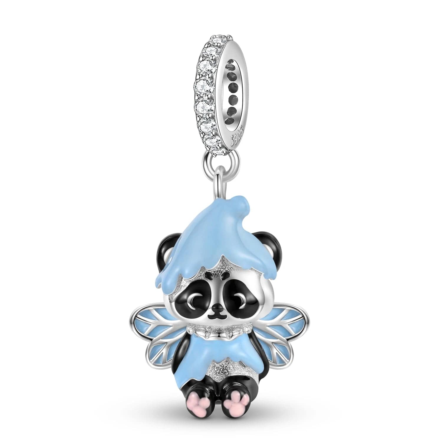 Pangama Jewelry Dreamy Panda Fairy Dangle Charm
