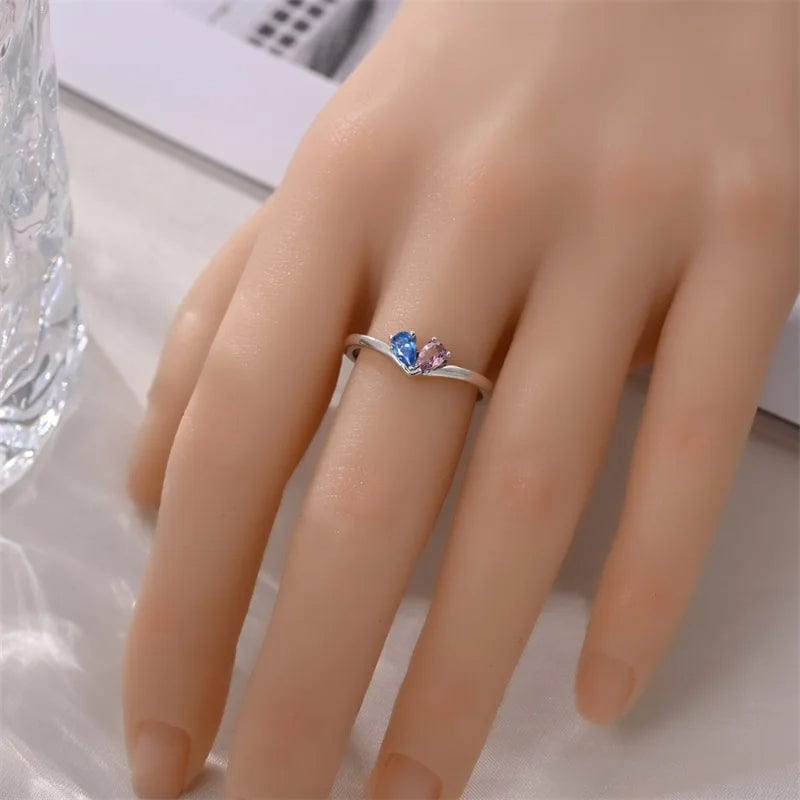 Pangama Jewelry Dual Teardrop Gemstone Ring