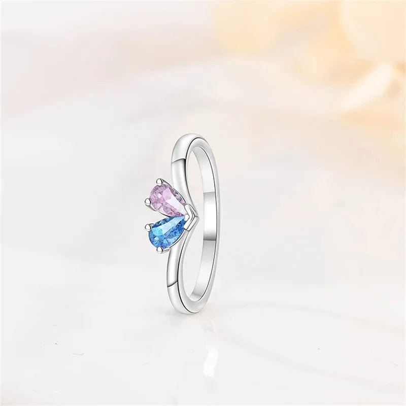 Pangama Jewelry Dual Teardrop Gemstone Ring