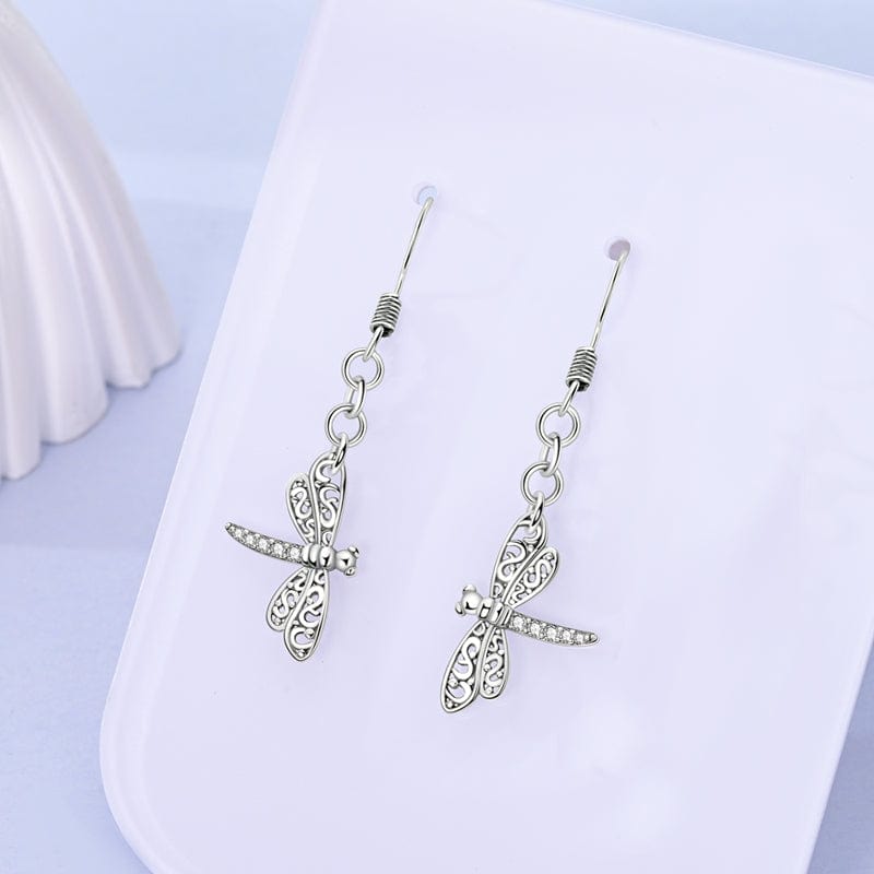 Pangama Jewelry Elegant Dragonfly Dangle Earrings