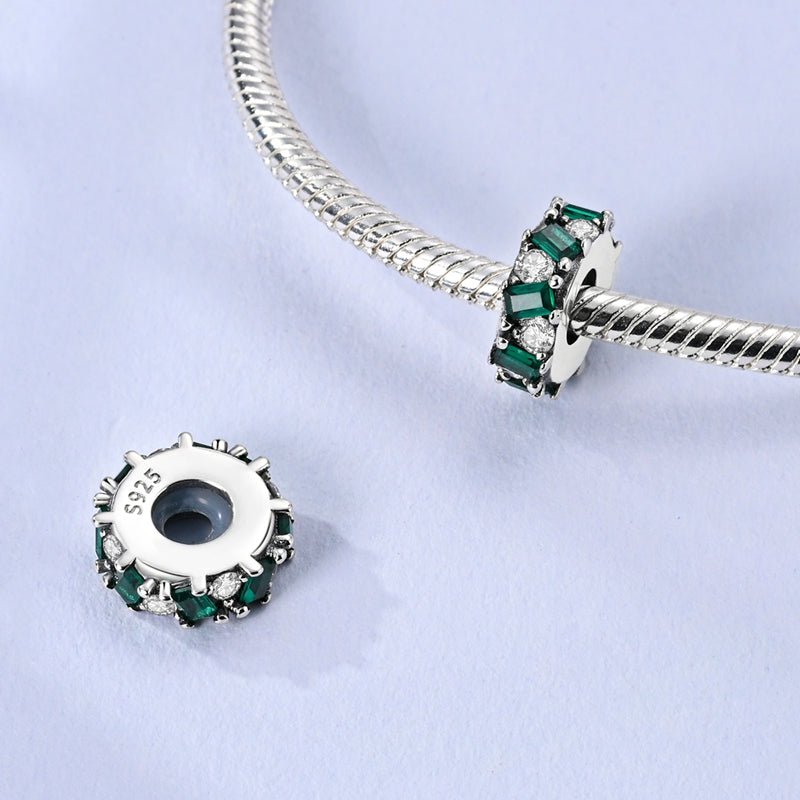 Pangama Jewelry Emerald & Diamond Elegance Charm