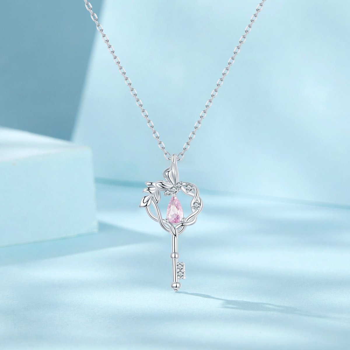 Pangama Jewelry Enchanted Garden Key Pendant Necklace