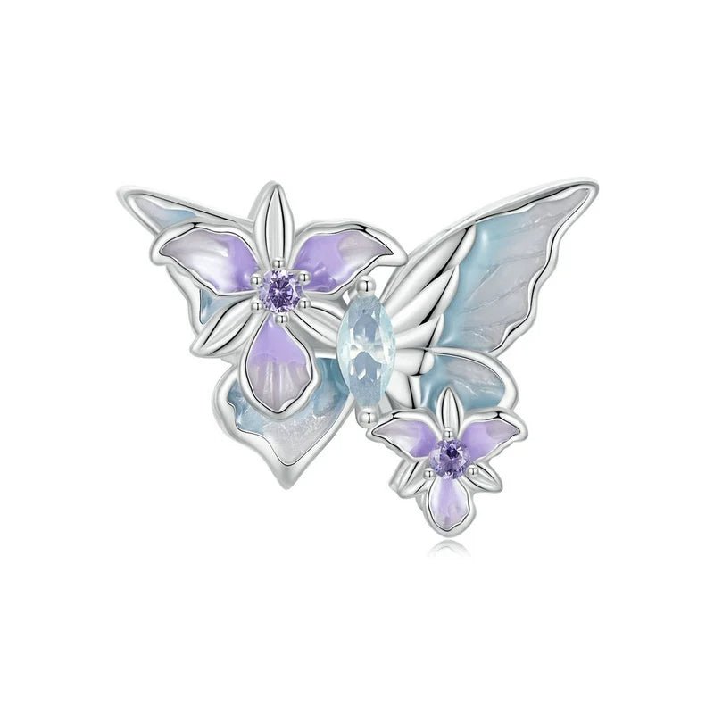 Pangama Jewelry Enchanting Butterfly & Floral Charm