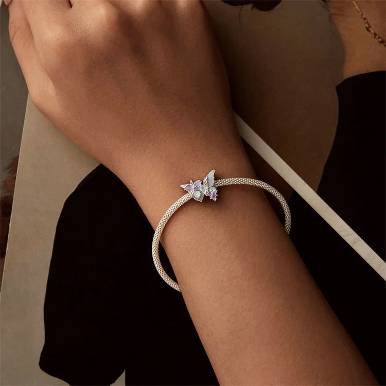 Pangama Jewelry Enchanting Butterfly & Floral Charm